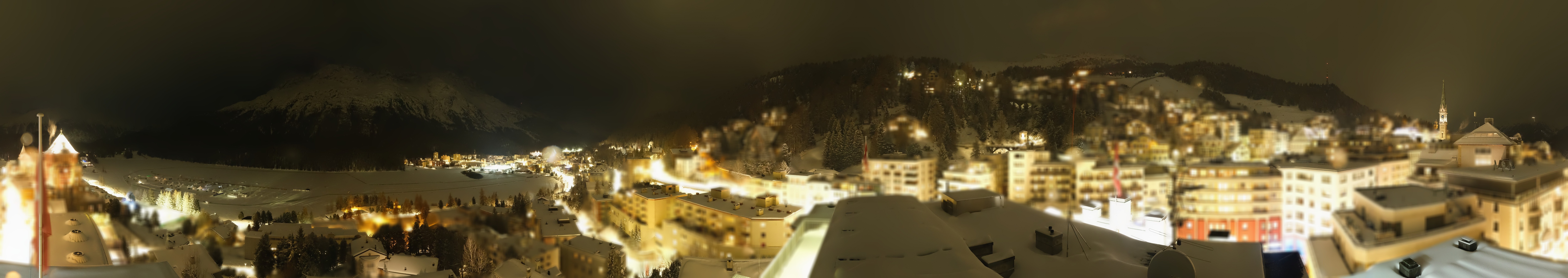 Archiv Foto Webcam St. Moritz Dorf II Ausblick Hotel Schweizerhof Richtung St. Moritz Bad