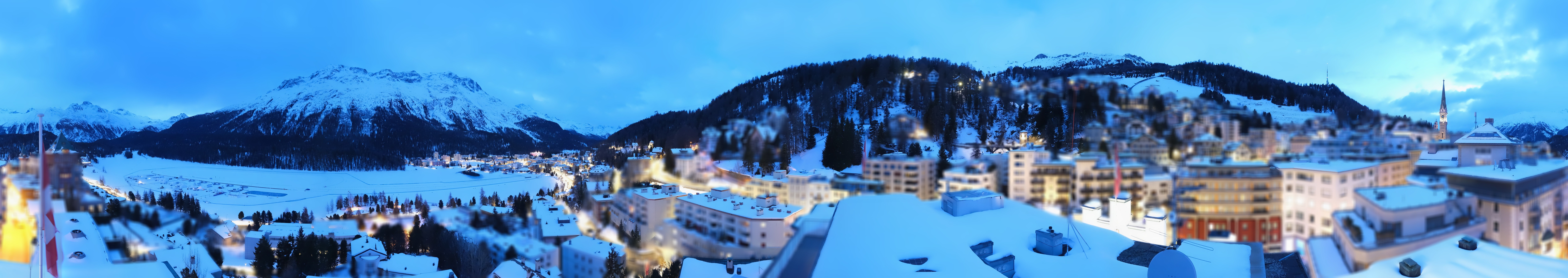 Archiv Foto Webcam St. Moritz Dorf II Ausblick Hotel Schweizerhof Richtung St. Moritz Bad