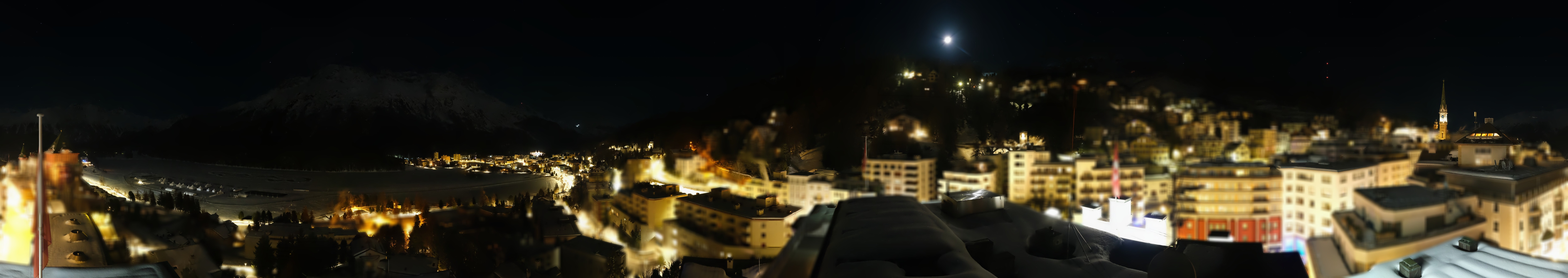 Archiv Foto Webcam St. Moritz Dorf II Ausblick Hotel Schweizerhof Richtung St. Moritz Bad