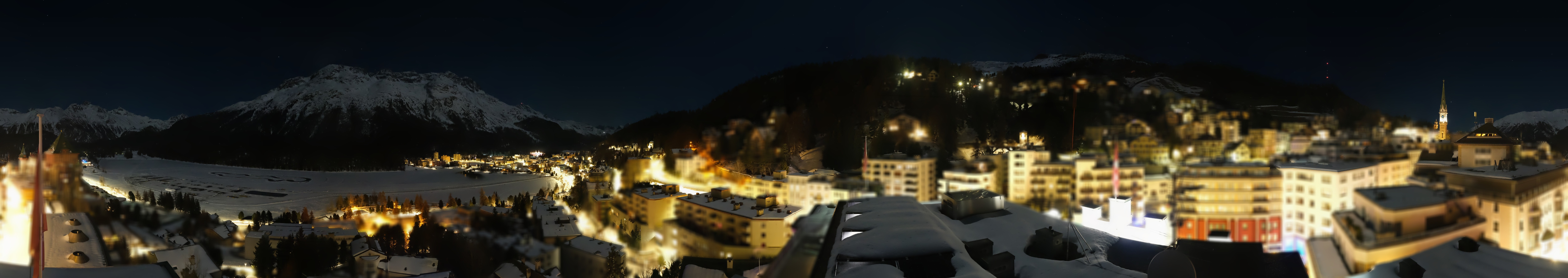 Archived image Webcam St. Moritz village II View from Hotel Schweizerhof towards St. Moritz Bad