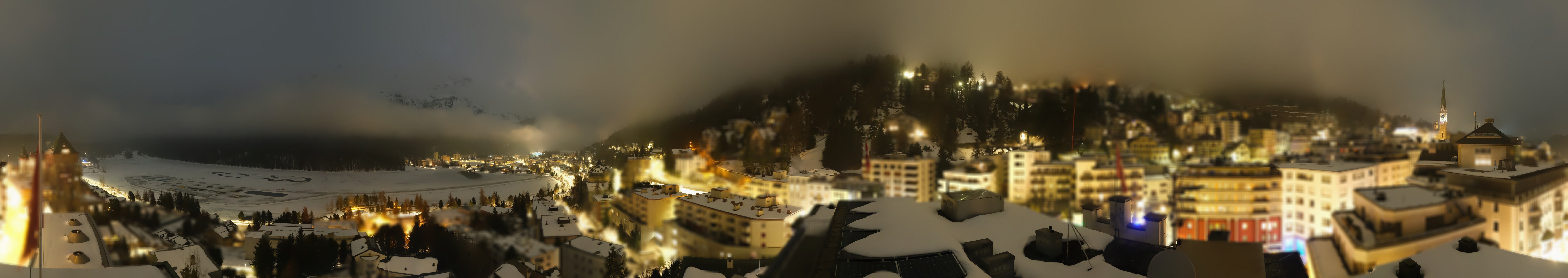 Archiv Foto Webcam St. Moritz Dorf II Ausblick Hotel Schweizerhof Richtung St. Moritz Bad