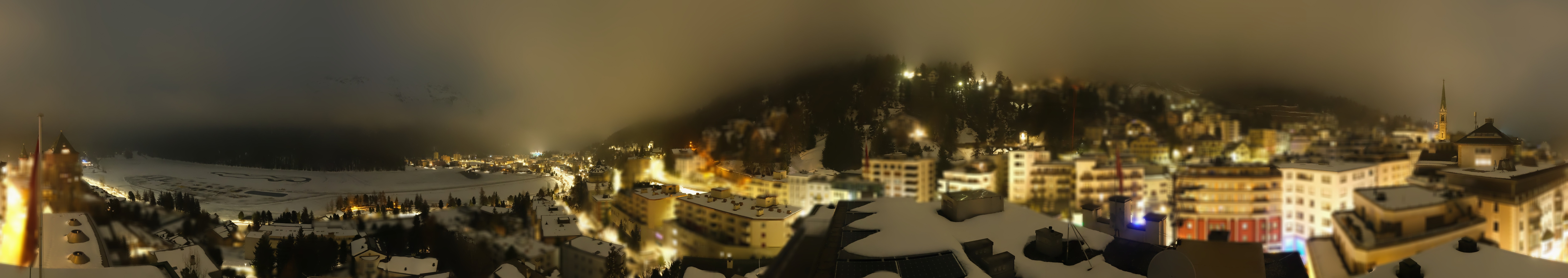 Archiv Foto Webcam St. Moritz Dorf II Ausblick Hotel Schweizerhof Richtung St. Moritz Bad