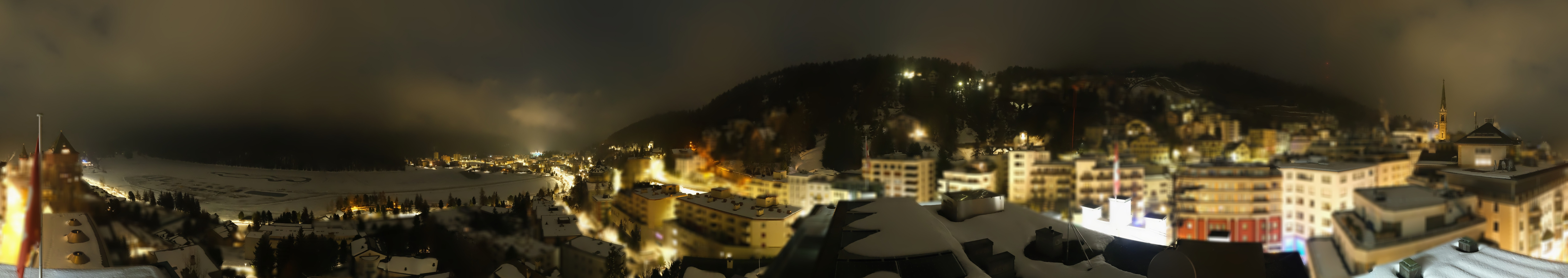 Archiv Foto Webcam St. Moritz Dorf II Ausblick Hotel Schweizerhof Richtung St. Moritz Bad