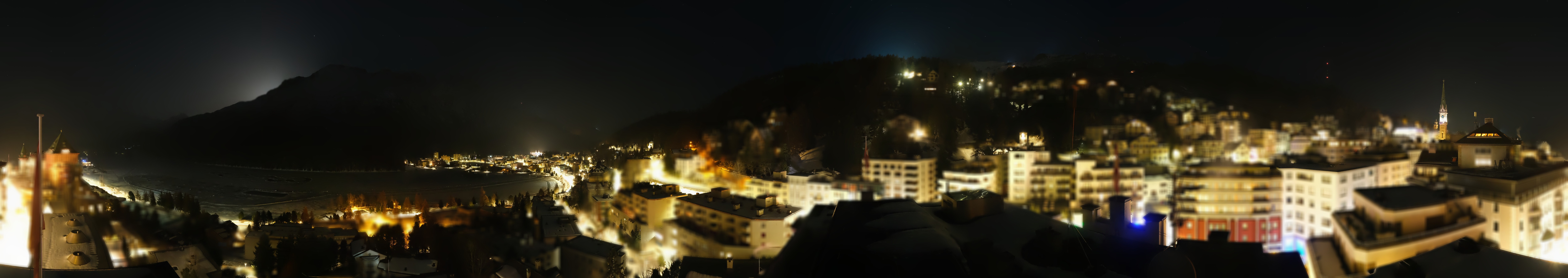 Archiv Foto Webcam St. Moritz Dorf II Ausblick Hotel Schweizerhof Richtung St. Moritz Bad