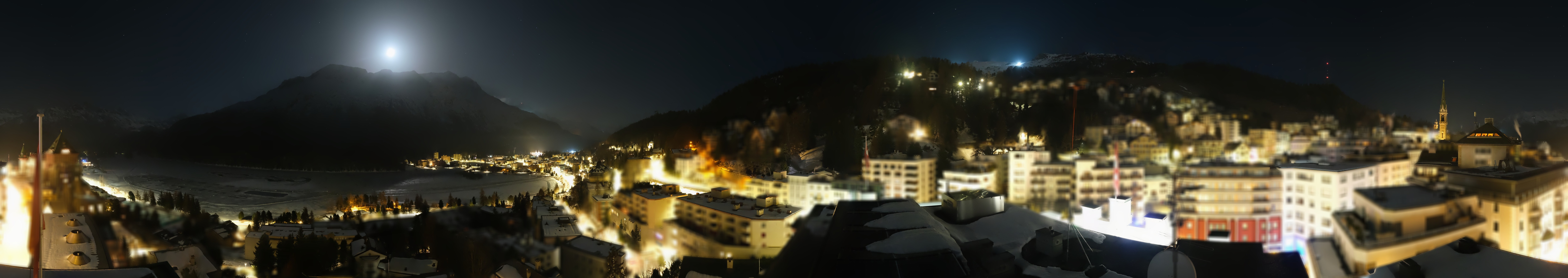 Archiv Foto Webcam St. Moritz Dorf II Ausblick Hotel Schweizerhof Richtung St. Moritz Bad