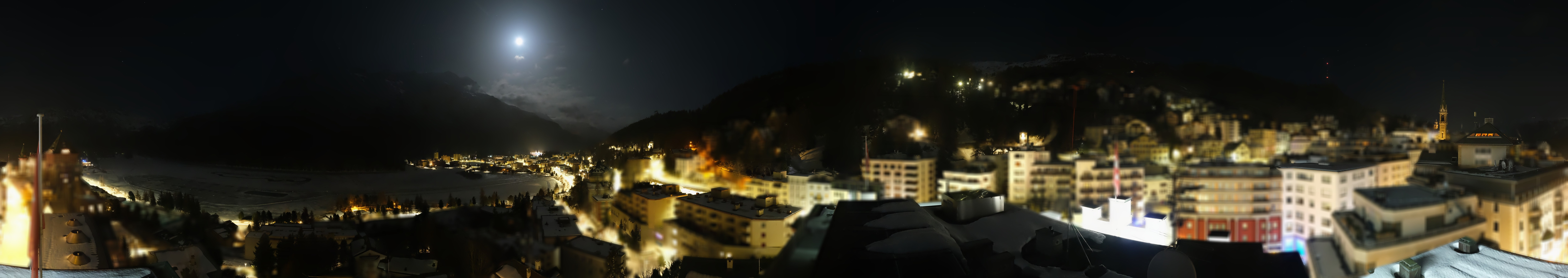 Archiv Foto Webcam St. Moritz Dorf II Ausblick Hotel Schweizerhof Richtung St. Moritz Bad