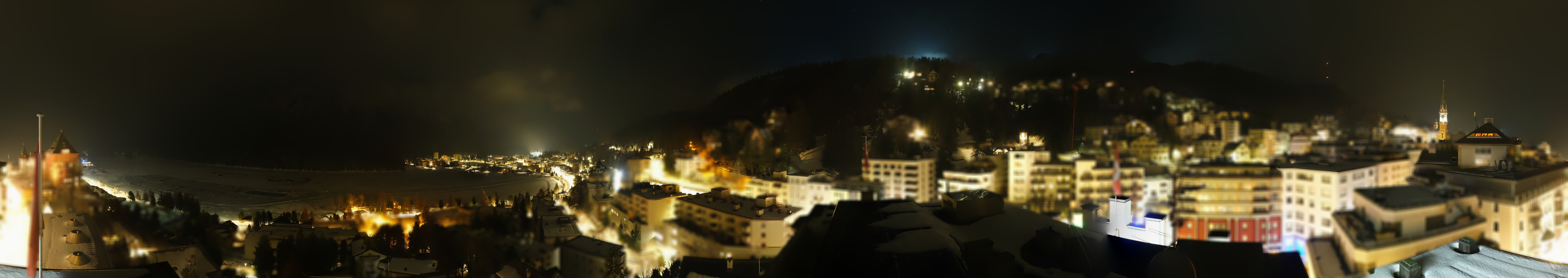 Archiv Foto Webcam St. Moritz Dorf II Ausblick Hotel Schweizerhof Richtung St. Moritz Bad