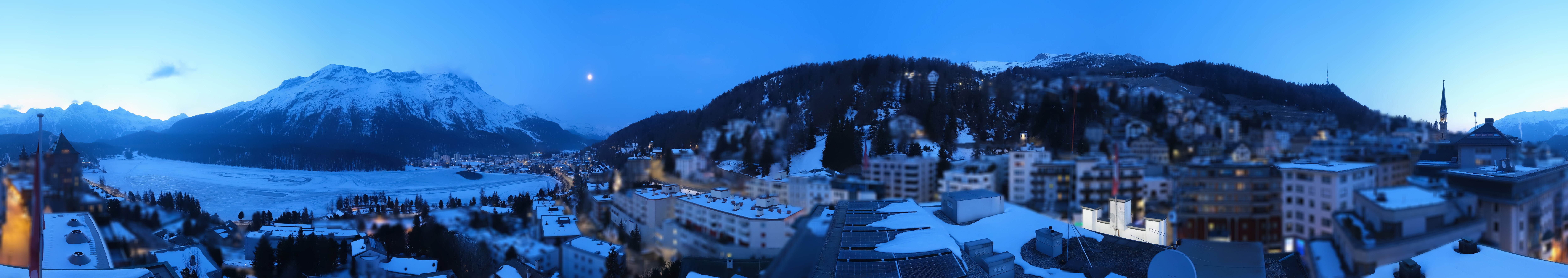 Archiv Foto Webcam St. Moritz Dorf II Ausblick Hotel Schweizerhof Richtung St. Moritz Bad