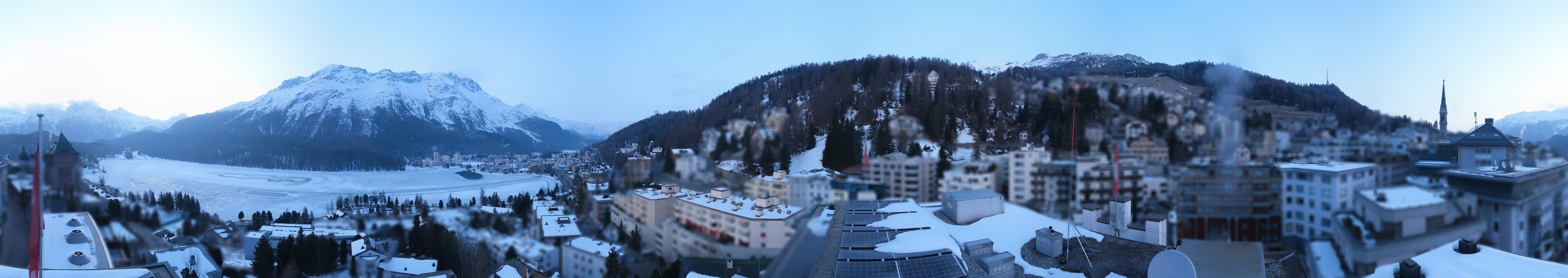 Archiv Foto Webcam St. Moritz Dorf II Ausblick Hotel Schweizerhof Richtung St. Moritz Bad