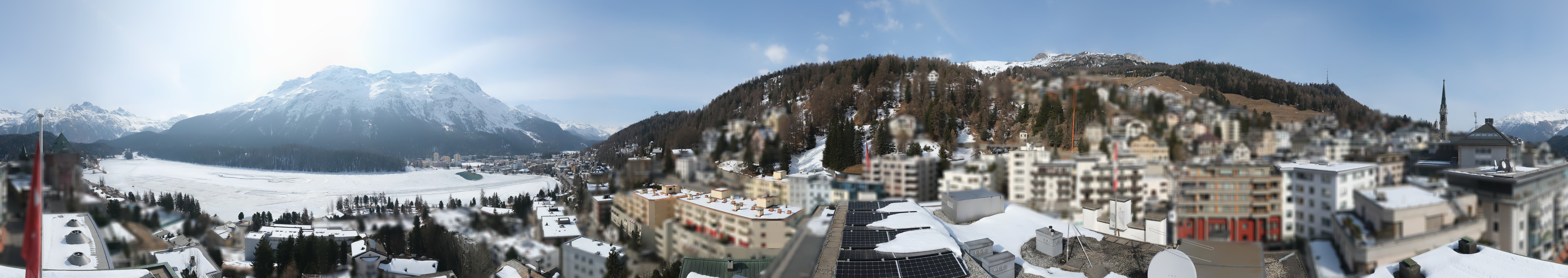 Archiv Foto Webcam St. Moritz Dorf II Ausblick Hotel Schweizerhof Richtung St. Moritz Bad