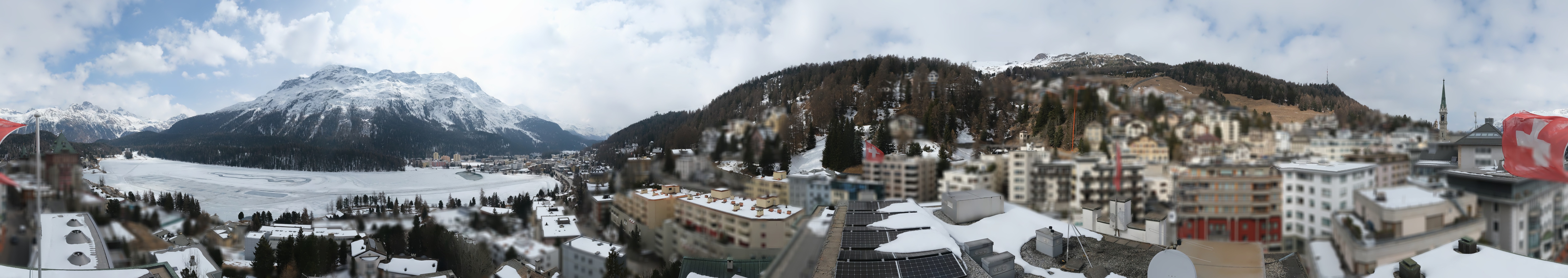 Archiv Foto Webcam St. Moritz Dorf II Ausblick Hotel Schweizerhof Richtung St. Moritz Bad