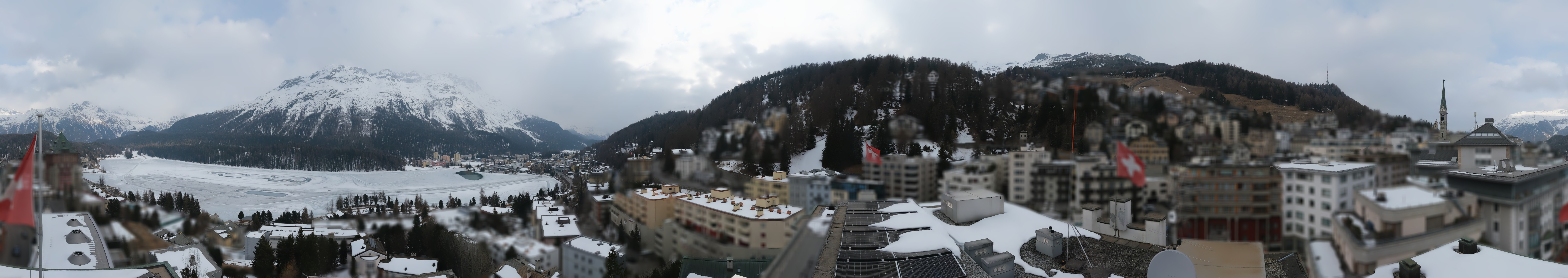 Archiv Foto Webcam St. Moritz Dorf II Ausblick Hotel Schweizerhof Richtung St. Moritz Bad