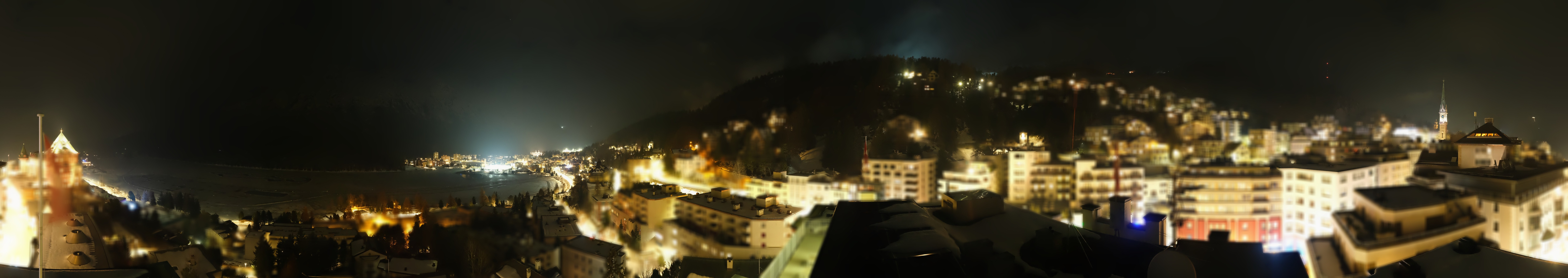 Archiv Foto Webcam St. Moritz Dorf II Ausblick Hotel Schweizerhof Richtung St. Moritz Bad