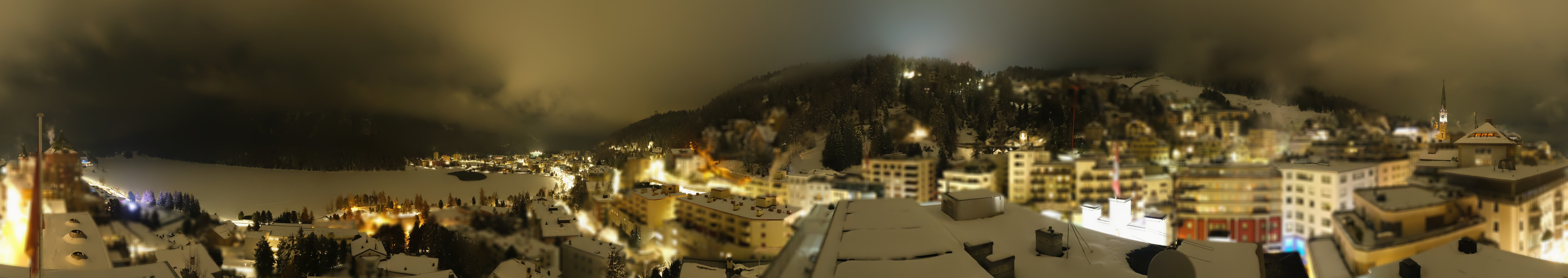 Archiv Foto Webcam St. Moritz Dorf II Ausblick Hotel Schweizerhof Richtung St. Moritz Bad