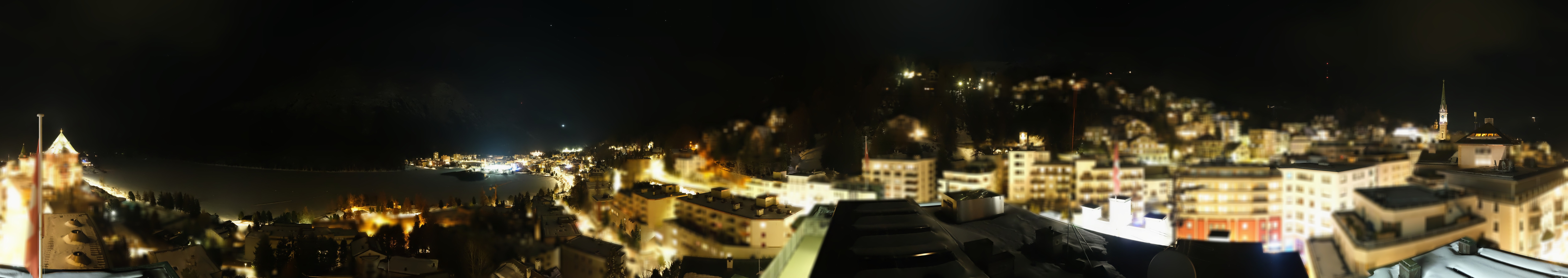 Archiv Foto Webcam St. Moritz Dorf II Ausblick Hotel Schweizerhof Richtung St. Moritz Bad