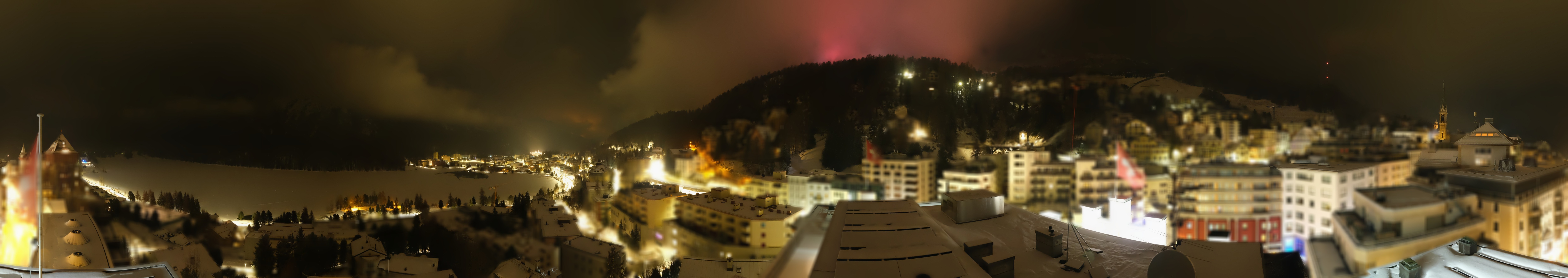 Archiv Foto Webcam St. Moritz Dorf II Ausblick Hotel Schweizerhof Richtung St. Moritz Bad