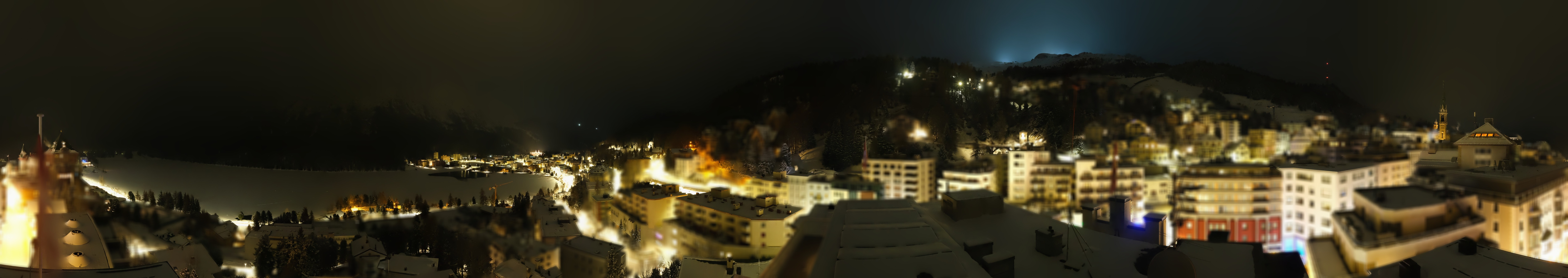 Archiv Foto Webcam St. Moritz Dorf II Ausblick Hotel Schweizerhof Richtung St. Moritz Bad