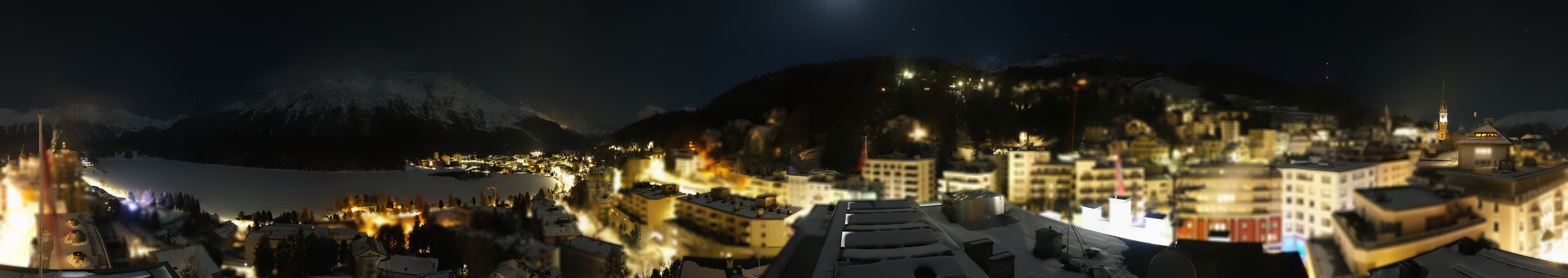 Archiv Foto Webcam St. Moritz Dorf II Ausblick Hotel Schweizerhof Richtung St. Moritz Bad