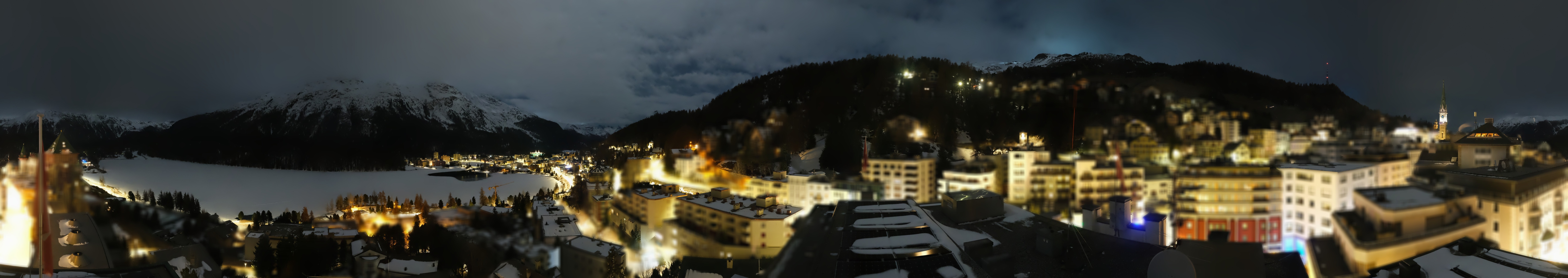 Archiv Foto Webcam St. Moritz Dorf II Ausblick Hotel Schweizerhof Richtung St. Moritz Bad