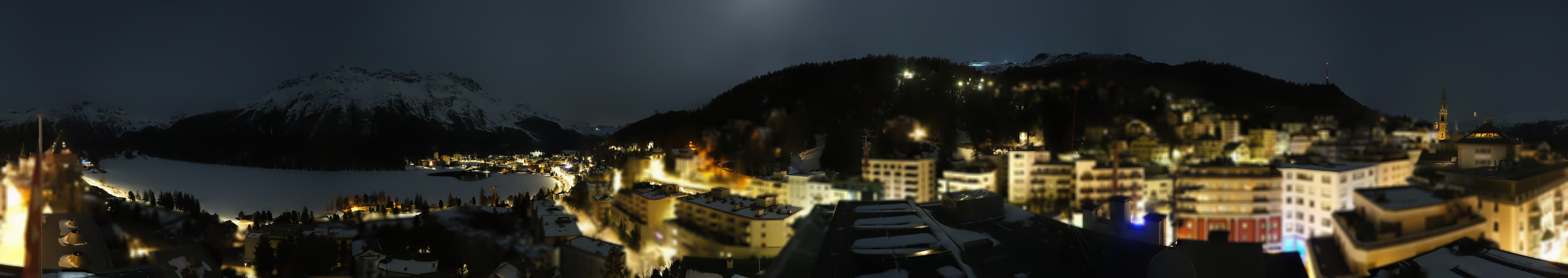 Archiv Foto Webcam St. Moritz Dorf II Ausblick Hotel Schweizerhof Richtung St. Moritz Bad