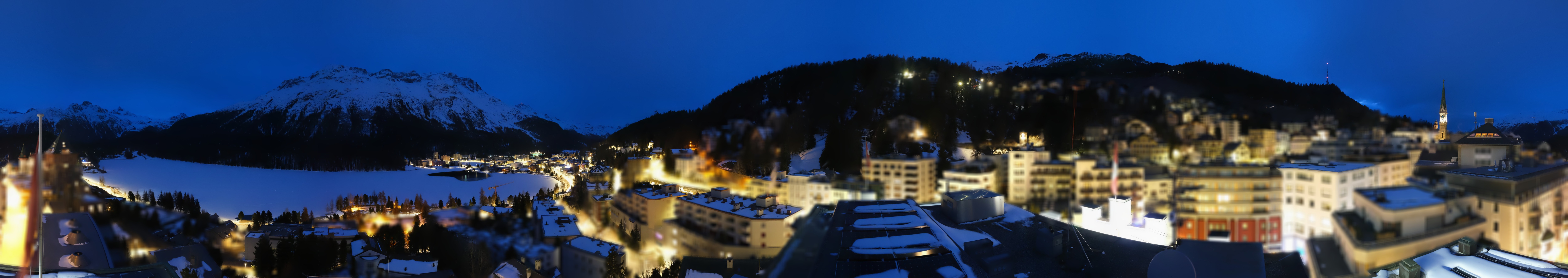 Archiv Foto Webcam St. Moritz Dorf II Ausblick Hotel Schweizerhof Richtung St. Moritz Bad