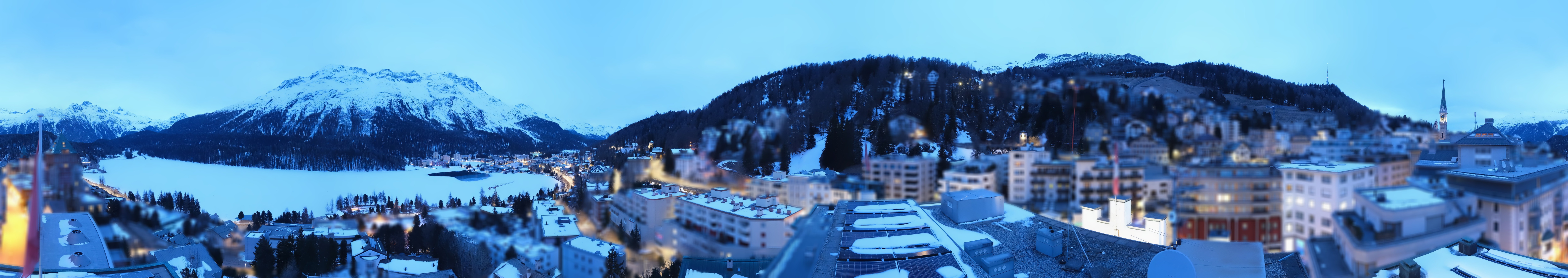 Archiv Foto Webcam St. Moritz Dorf II Ausblick Hotel Schweizerhof Richtung St. Moritz Bad