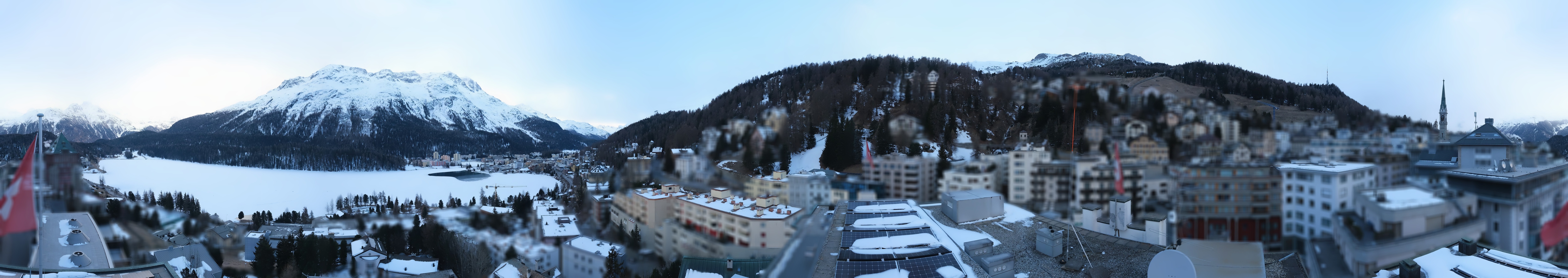 Archiv Foto Webcam St. Moritz Dorf II Ausblick Hotel Schweizerhof Richtung St. Moritz Bad