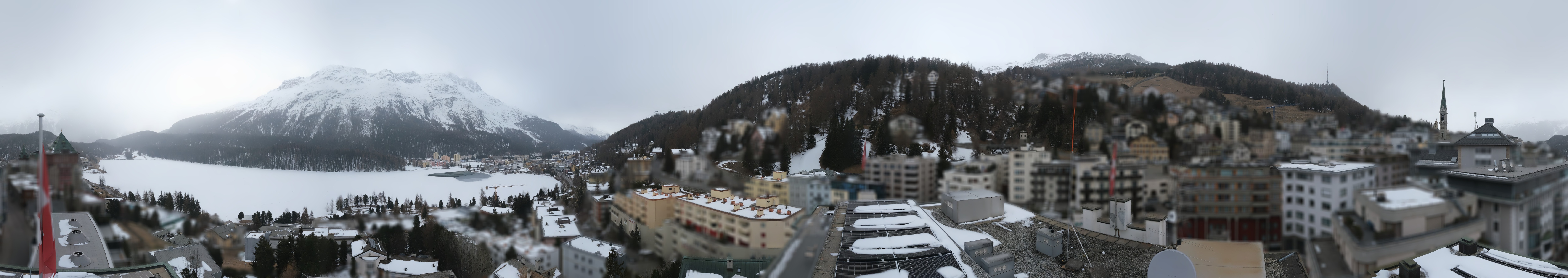 Archiv Foto Webcam St. Moritz Dorf II Ausblick Hotel Schweizerhof Richtung St. Moritz Bad