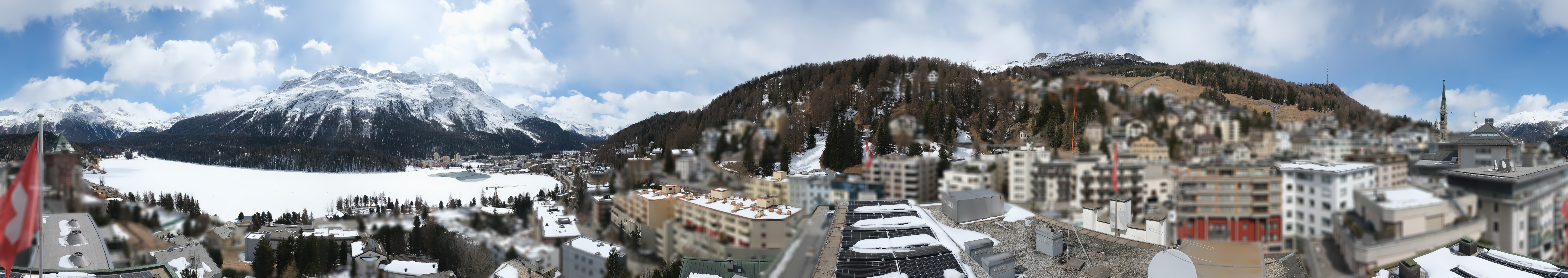 Archiv Foto Webcam St. Moritz Dorf II Ausblick Hotel Schweizerhof Richtung St. Moritz Bad