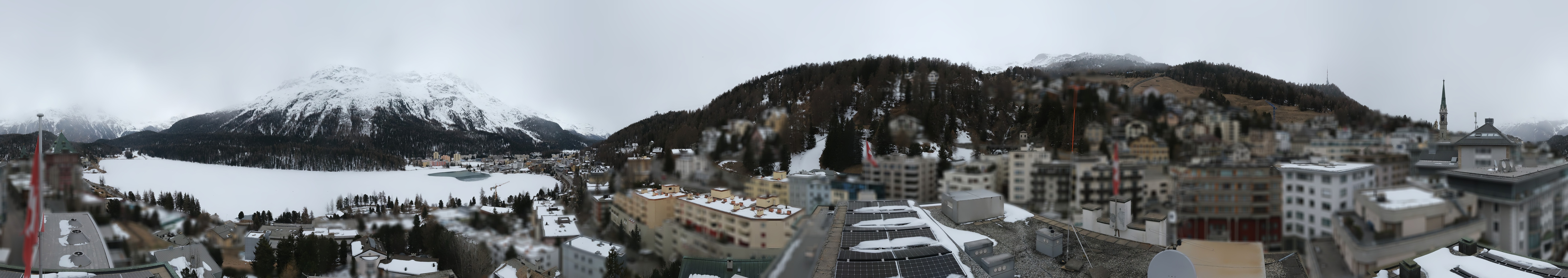 Archiv Foto Webcam St. Moritz Dorf II Ausblick Hotel Schweizerhof Richtung St. Moritz Bad