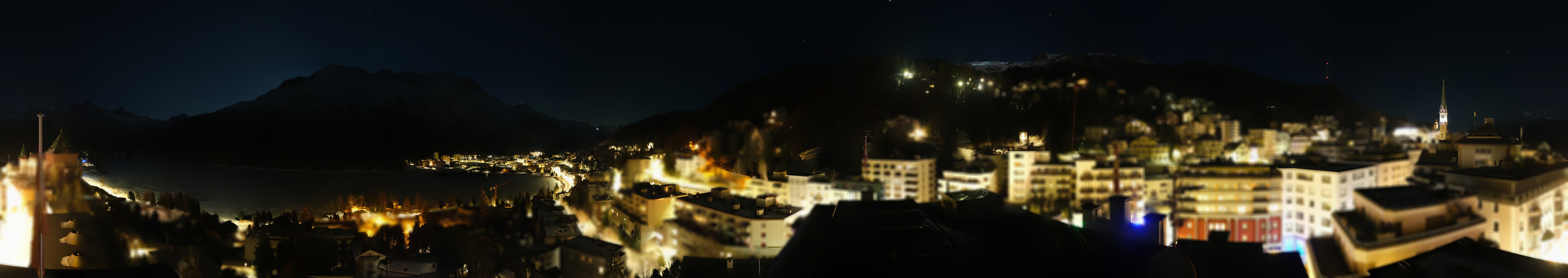 Archiv Foto Webcam St. Moritz Dorf II Ausblick Hotel Schweizerhof Richtung St. Moritz Bad
