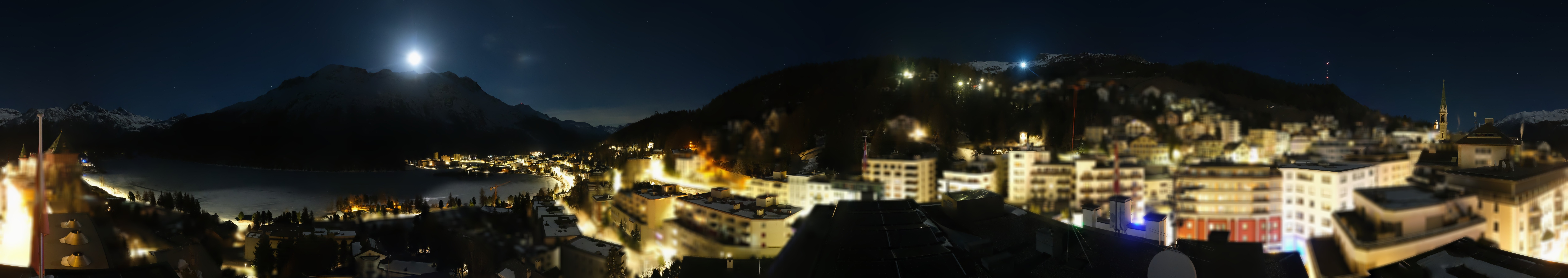 Archiv Foto Webcam St. Moritz Dorf II Ausblick Hotel Schweizerhof Richtung St. Moritz Bad