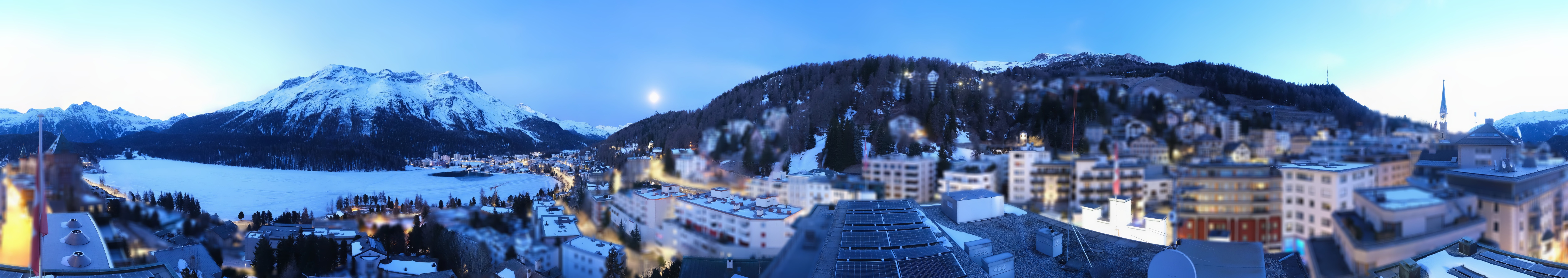 Archiv Foto Webcam St. Moritz Dorf II Ausblick Hotel Schweizerhof Richtung St. Moritz Bad