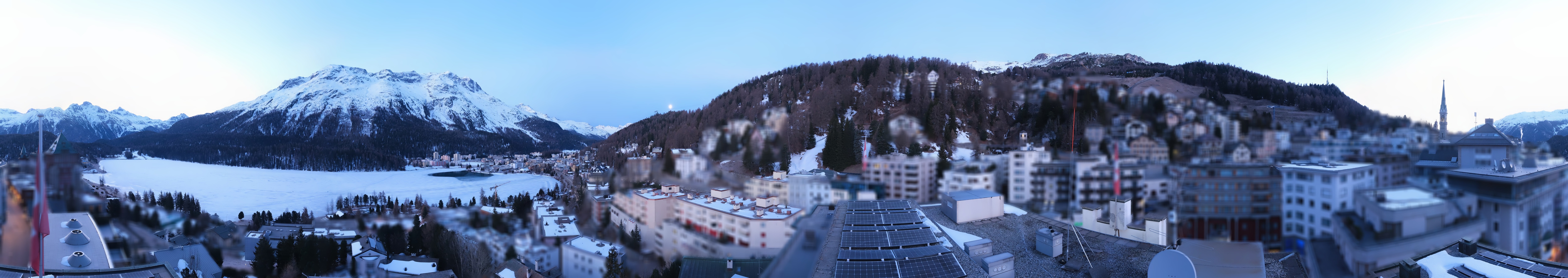 Archiv Foto Webcam St. Moritz Dorf II Ausblick Hotel Schweizerhof Richtung St. Moritz Bad