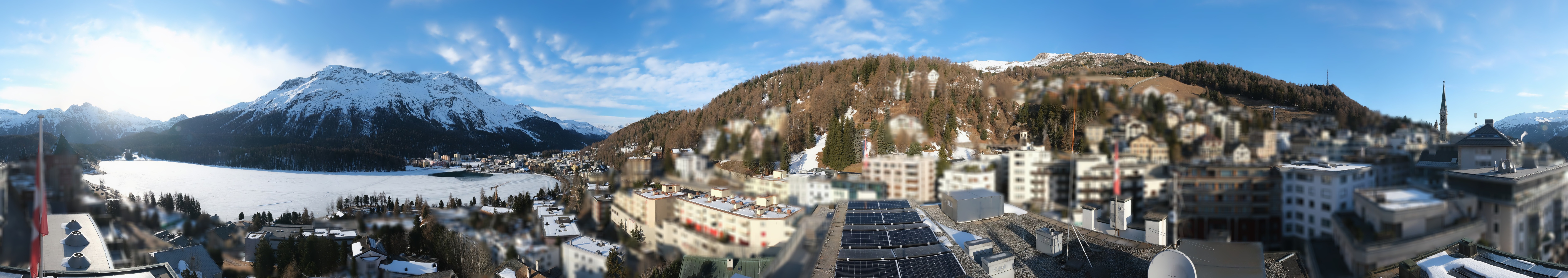 Archiv Foto Webcam St. Moritz Dorf II Ausblick Hotel Schweizerhof Richtung St. Moritz Bad