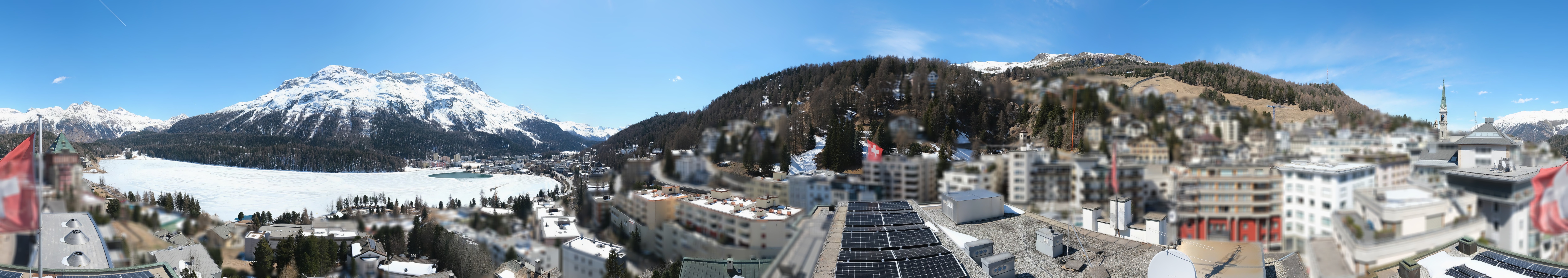 Archiv Foto Webcam St. Moritz Dorf II Ausblick Hotel Schweizerhof Richtung St. Moritz Bad