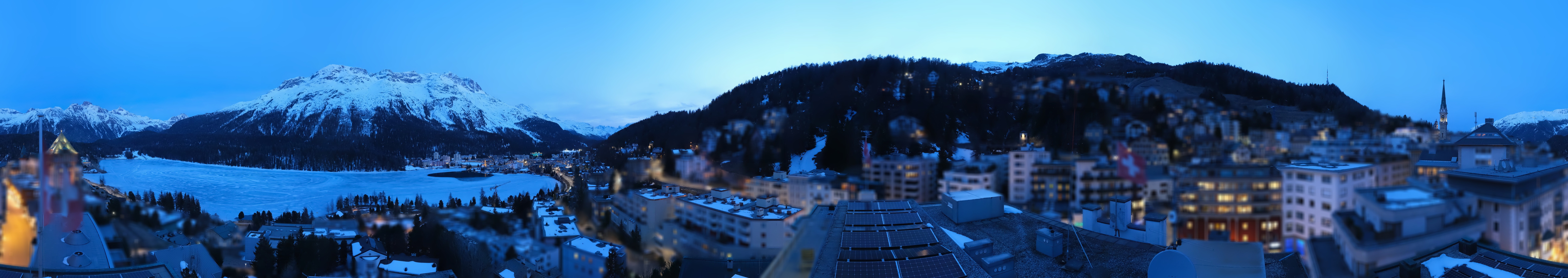 Archiv Foto Webcam St. Moritz Dorf II Ausblick Hotel Schweizerhof Richtung St. Moritz Bad