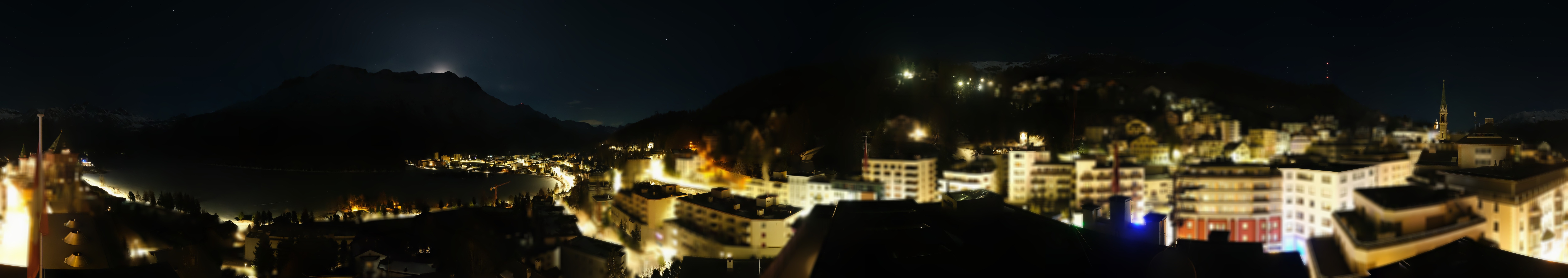Archiv Foto Webcam St. Moritz Dorf II Ausblick Hotel Schweizerhof Richtung St. Moritz Bad