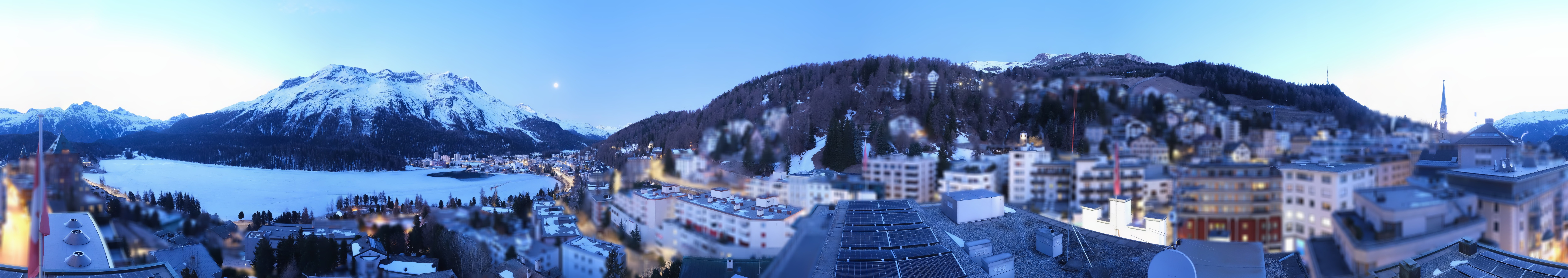 Archiv Foto Webcam St. Moritz Dorf II Ausblick Hotel Schweizerhof Richtung St. Moritz Bad
