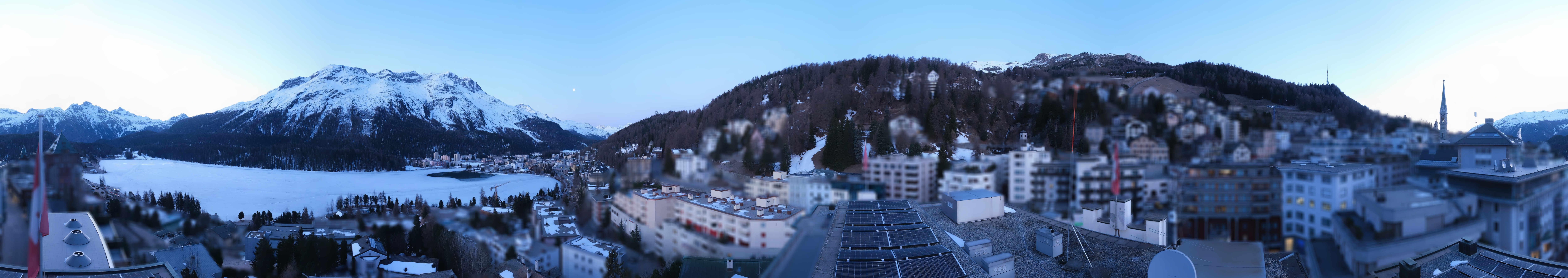 Archiv Foto Webcam St. Moritz Dorf II Ausblick Hotel Schweizerhof Richtung St. Moritz Bad