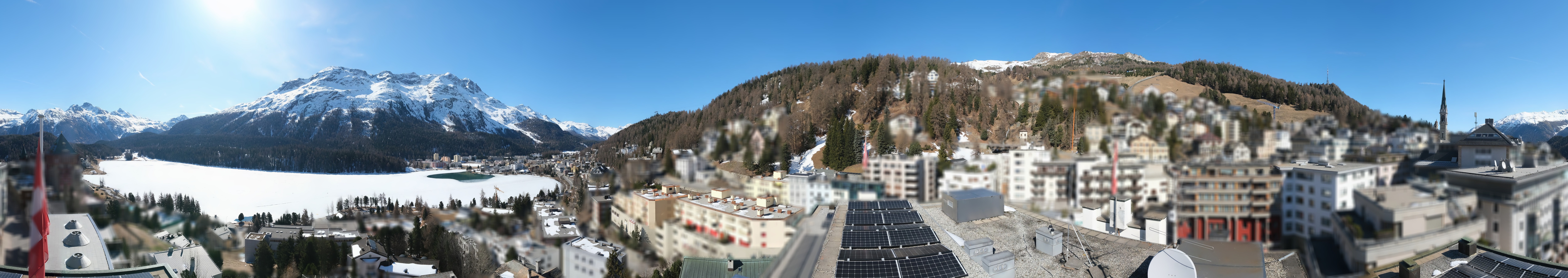 Archiv Foto Webcam St. Moritz Dorf II Ausblick Hotel Schweizerhof Richtung St. Moritz Bad