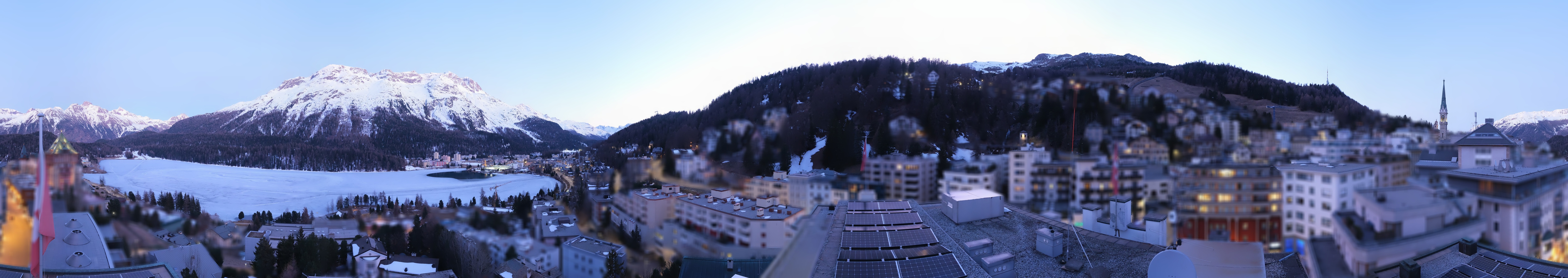 Archiv Foto Webcam St. Moritz Dorf II Ausblick Hotel Schweizerhof Richtung St. Moritz Bad