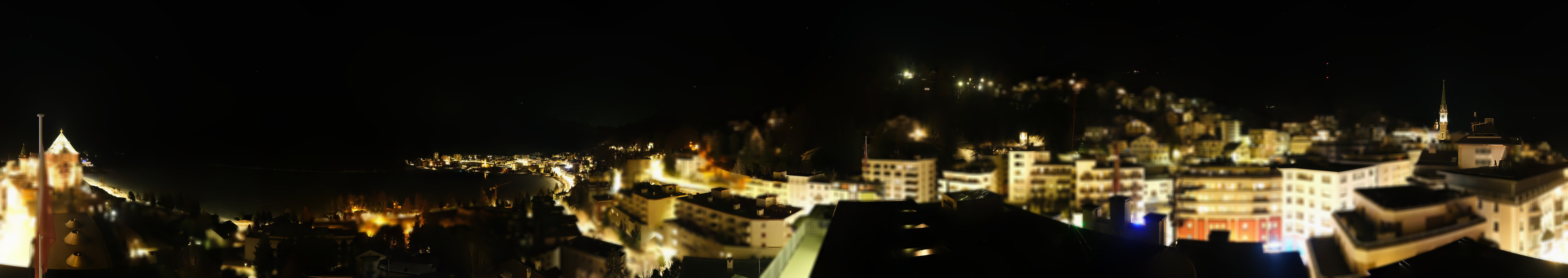 Archiv Foto Webcam St. Moritz Dorf II Ausblick Hotel Schweizerhof Richtung St. Moritz Bad
