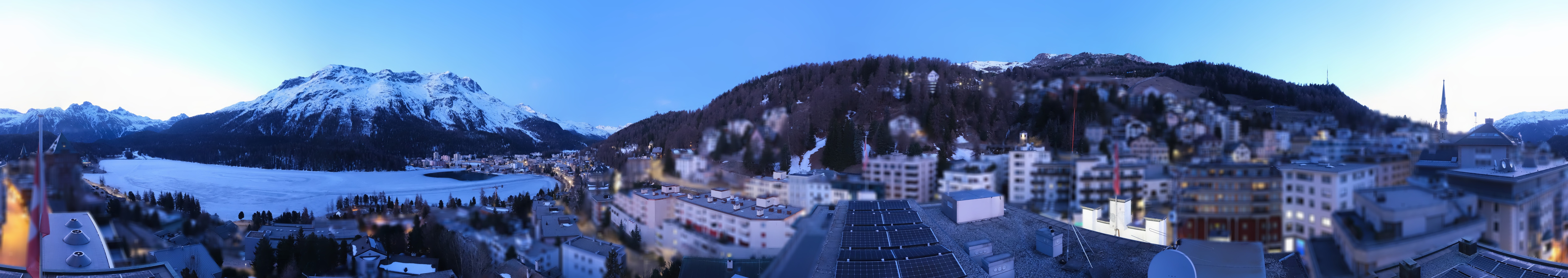 Archiv Foto Webcam St. Moritz Dorf II Ausblick Hotel Schweizerhof Richtung St. Moritz Bad