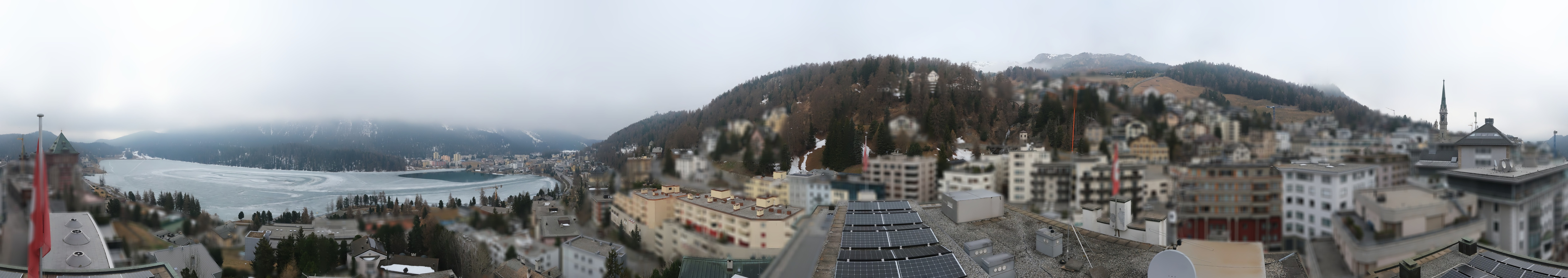 Archived image Webcam St. Moritz village II View from Hotel Schweizerhof towards St. Moritz Bad
