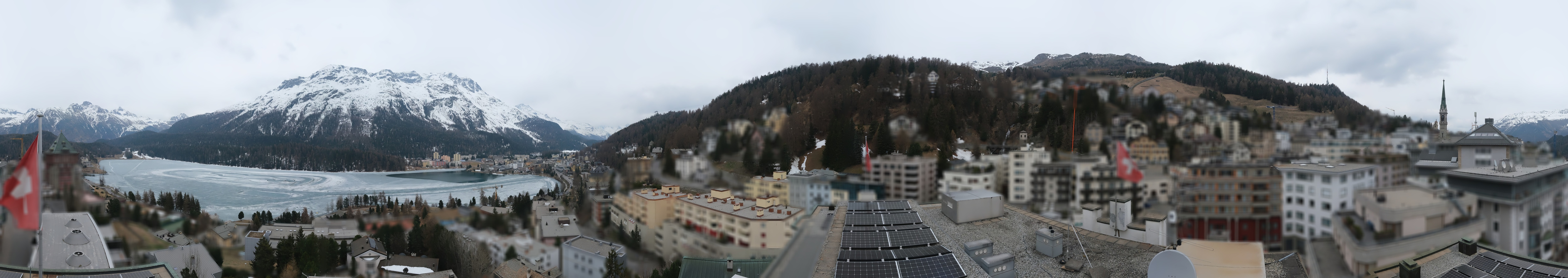 Archived image Webcam St. Moritz village II View from Hotel Schweizerhof towards St. Moritz Bad