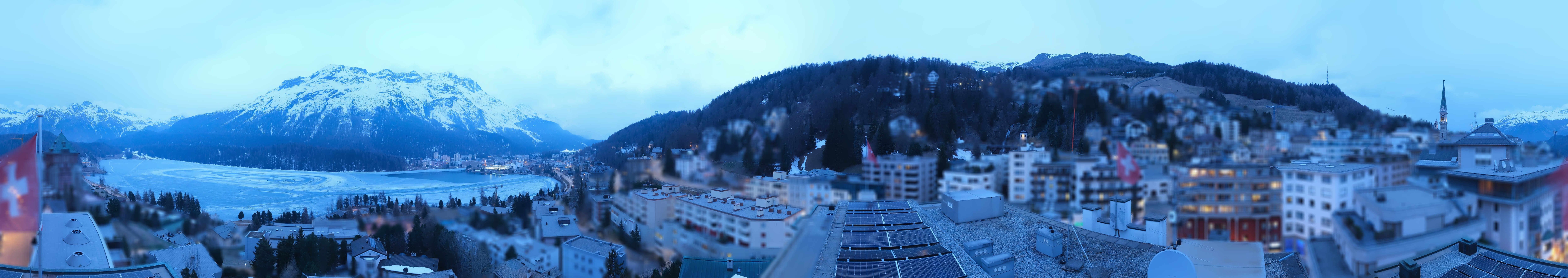 Archived image Webcam St. Moritz village II View from Hotel Schweizerhof towards St. Moritz Bad