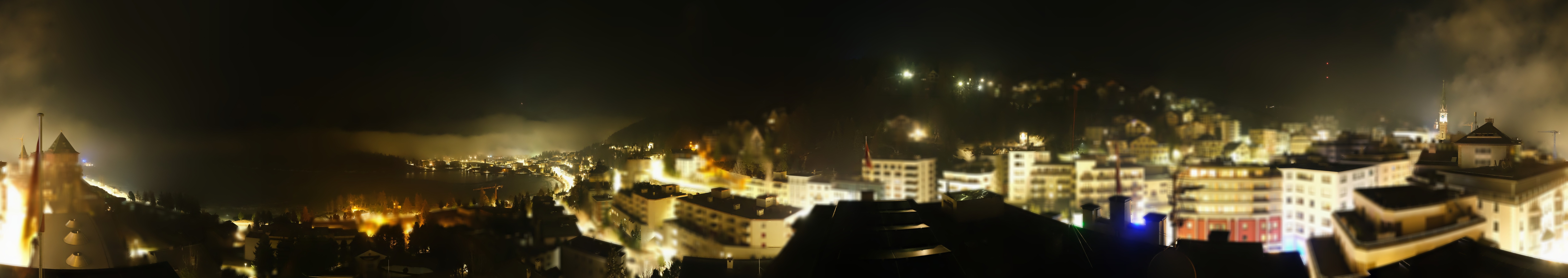 Archived image Webcam St. Moritz village II View from Hotel Schweizerhof towards St. Moritz Bad