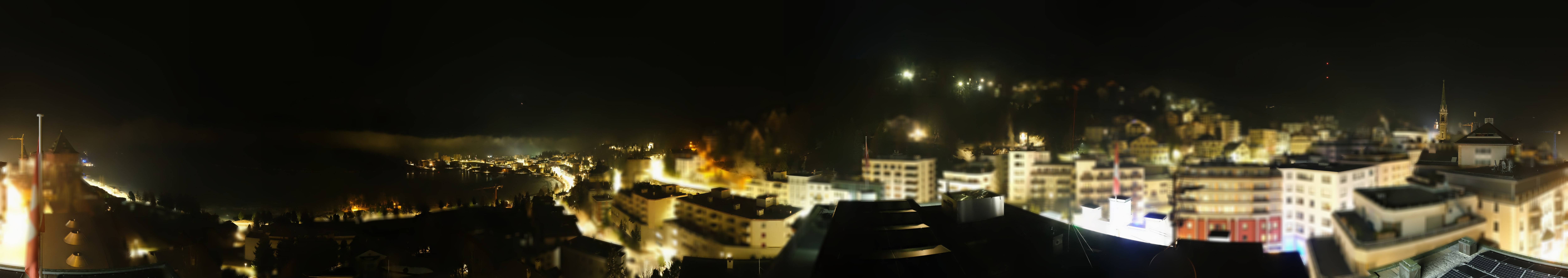 Archived image Webcam St. Moritz village II View from Hotel Schweizerhof towards St. Moritz Bad