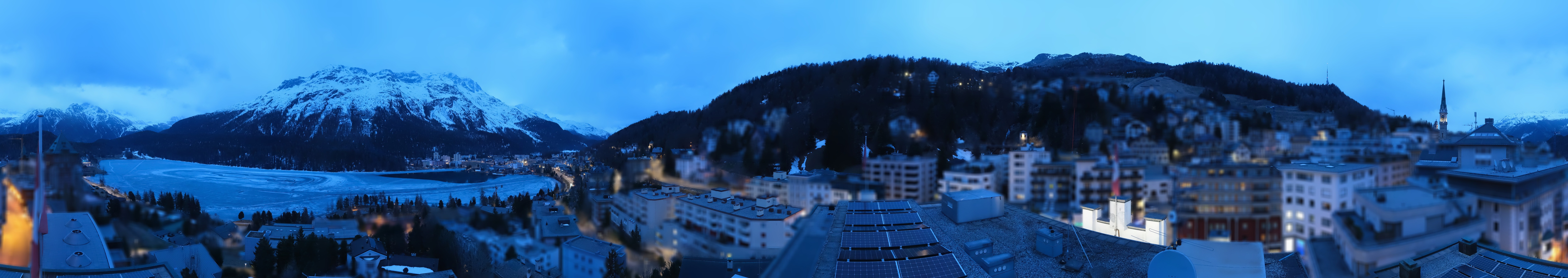 Archived image Webcam St. Moritz village II View from Hotel Schweizerhof towards St. Moritz Bad